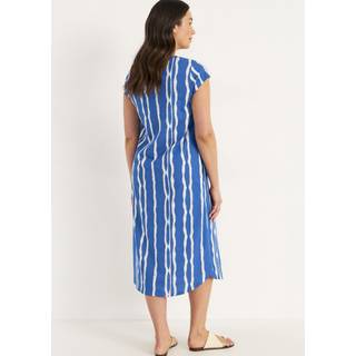 Mønstret jerseykjole med lommer