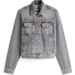 Colour-Blocked Back Logo Denim Trucker Jacket