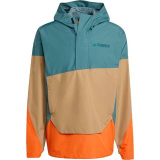 Terrex Xploric 2.5L Climaproof anorak - Preloved Teal / Cardboard / Semi Impact Orange - XS