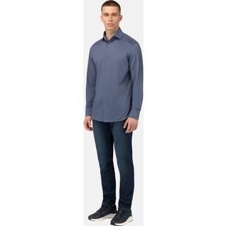 BOGGI MILANO Herren Hemd blau meliert