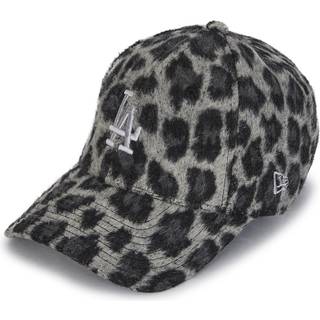 New Era MLB LA Dodgers Cosy Leopard 9FORTY Cap, Grå - One Size