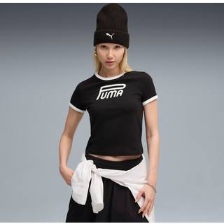 FUTURE.PUMA.ARCHIVE Graphic Slim Tee Women, Clothing, Black, L