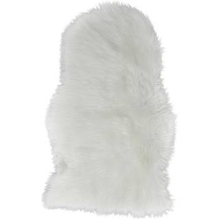 Lammeskind - 60x90 cm - Hvidt - Imiteret lammeskind til stol