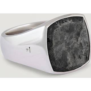 Tom Wood Cushion Black Larvikite Ring Black Larvikite