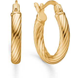 Studio Z Lumin Spin øreringe i forgyldt -small