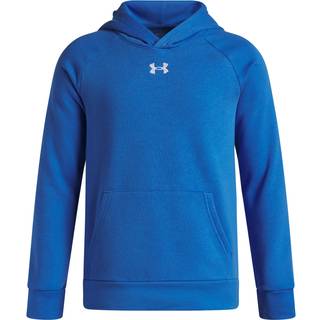 Under Armour Rival Fleece Boys' Hoodie Blue Atlantis / White YXS (122 - 127 cm)
