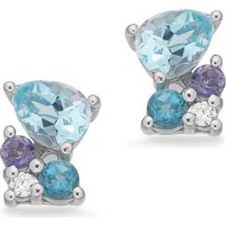 Scrouples SoHo SoHo øreringe mixed blå cubic zirkonia i sølv