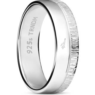 Adrian Poleret og Bark Struktur 925 Sterling Sølv Ring