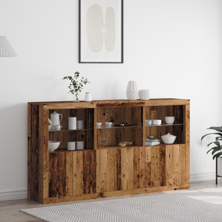 Sideboard Gammelt Træ 181,5 X 37 X 100 Cm Konstrueret Træ