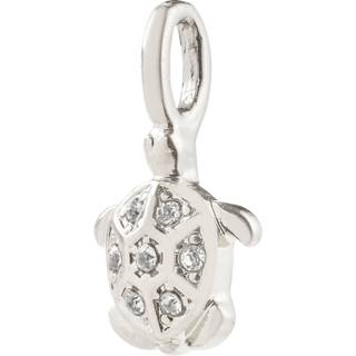 Pilgrim CHARM mini skildpadde vedhæng sølvbelagt