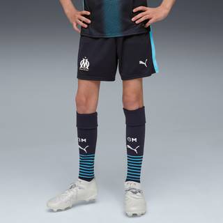 PUMA Olympique de Marseille 25/26 Shorts Youth, Clothing, Navy/Luminous Blue, 11-12Y