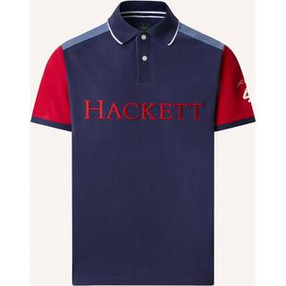 Hackett Number Polo T Shirt Navy
