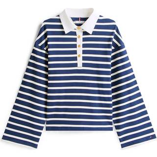 Gold Button Rugby Terry Polotrøje, Dark Night Navy/Ivory Silk, XL