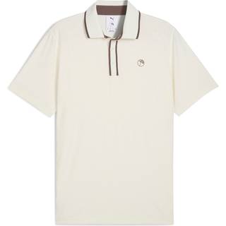 PUMA x ARNOLD PALMER Tipped Jacquard Golf Polo Men, Clothing, Warm White, M - Warm White - M