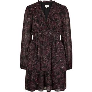 Apricot Apricot Orange Batik Paisley Ruffle Detail Dress - 38