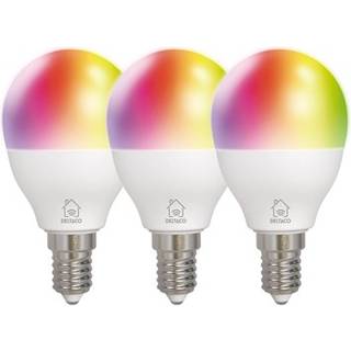 Deltaco Smart - LED light bulb - E14 - 5 W - RGB light - 2700-6500 K - white (pack of 3)