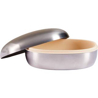 Piet Hein Superelipse smykkeskrin i børstet stål -lille