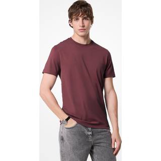 MK Cotton T-Shirt - Red - Michael Kors - XS