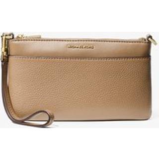MK Jet Set Medium Pebbled Leather Wristlet - Natural - Michael Kors - ONE SIZE