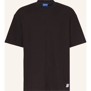 T-shirt i bomuldsjersey med blåt logomærke