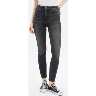 Skinny fit jeans i mørkegrå denim med ekstra stræk