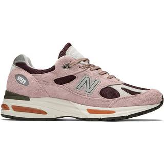 New Balance Unisex Made in UK 991v2 Grape Sorbet Suede/Mesh, Størrelse 45.5