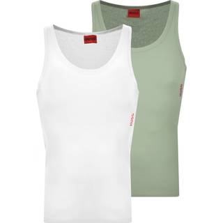 HUGO Double Pack Vests White