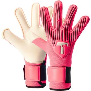 T1tan Rebel 2.0 Fluo Pink Junior - Soccer Gloves Kids - målhandskar för målvaktens fotboll - Barn och ungdom - Storlek 5