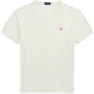 Polo Ralph Lauren Luxury Pima Cotton Crew Neck T-Shirt Pale Cream