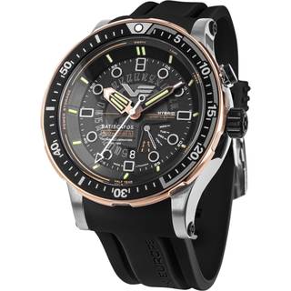 Vostok Europe PX84-511E769-BLK Herren-Taucheruhr Hybrid Batiscafos Schwarz