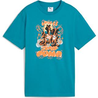 Graphic Super PUMA Tee Youth, Clothing, Tropical Blue, 9-10Y - Tropical Blue - 9-10Y