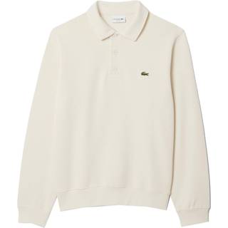Lacoste Lacoste Cream Classic Fit Polo Collar Ribbed Polo Shirt