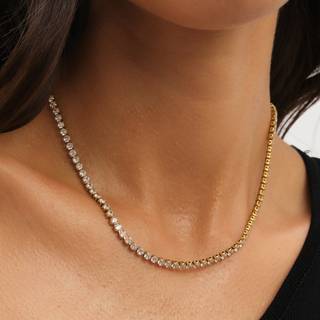 Jon Richard Jon Richard Tone Tennis Necklace