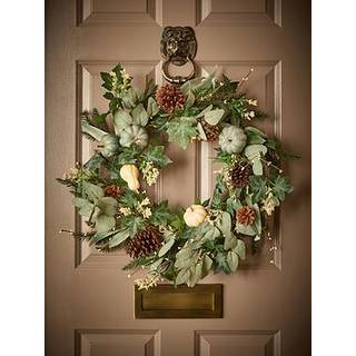 Scottish Everlastings Ltd Scottish Everlastings Ltd Orange Premium Artificial Pumpkin Wreath