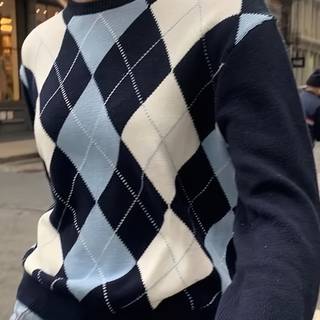 TEMU Navy And White Sweater For Women