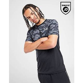 Under Armour Camo HeatGear T-Shirt, Sort - XL