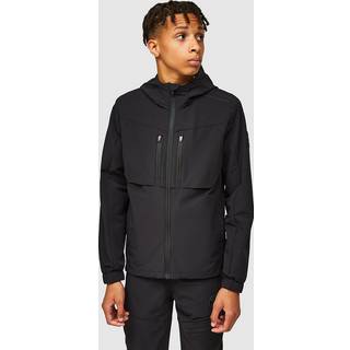 Zavetti Canada Revosso Woven Full Zip Hoodie Junior, Sort - 8-9Y