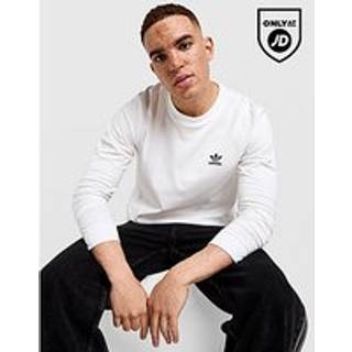 adidas Originals Trefoil Essential Long Sleeve T-Shirt, Hvid - M