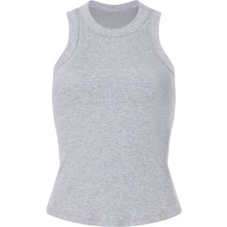High Neck Rib Built-In Bra Tank Womens Gray S Fabletics - Gray - S