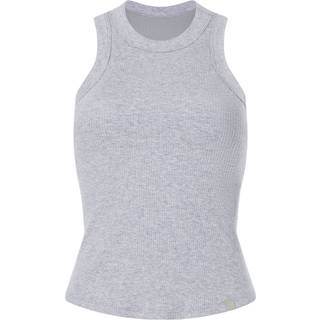 High Neck Rib Built-In Bra Tank Womens Gray S Fabletics - Gray - S