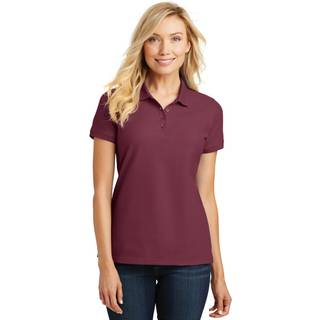 Port Authority Ladies Core Classic Pique Polo L100 Bourgogne M