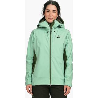 Schöffel Women's Softshell Jacket Milagle Softshelljakke Damer størrelse 46 farve grøn/turkis