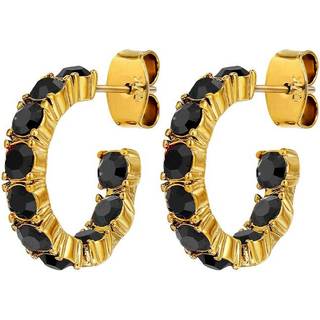 DYRBERG/KERN RAQUEL ØRERING 470113 (Gold, Black, ONESIZE)