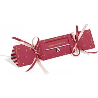 Joma Boxed Christmas Cracker Heart Bracelet - Silver