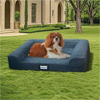 BALANCE Ortopdisk hundeseng ggekasse Skum hundesofa til kledyr Sove kledyr Sofa med aftageligt vaskbart betrk og vandtt foring Behagelig hu