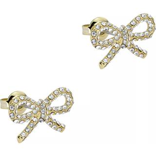 Ted Baker Gold Ribecca Crystal Ribbon Bow Studs - Gold