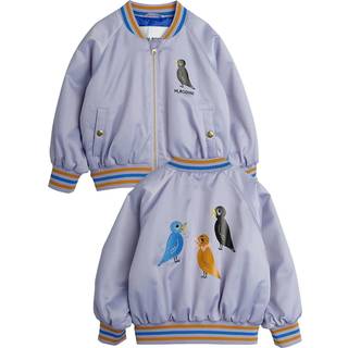 Mini Rodini GOTS Birds Sp Lightweight Baseball-jakke Purple  116/122 cm    116/122 cm  Unisex