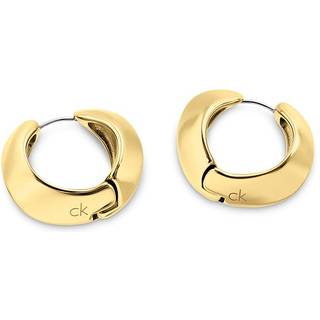 Sculpted Hoop Earrings - Gold - One Size