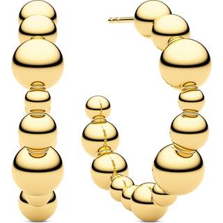 Sif Jakobs - Bormio Circolo øreringe i forgyldt sølv