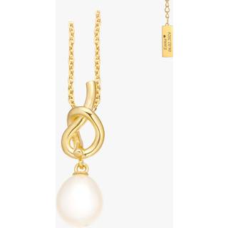 Scrouples perlevedhæng i guldbelagt - inkl. kæde